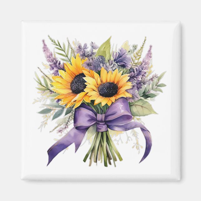 Lavender & Sunflowers Magnet   (Front)