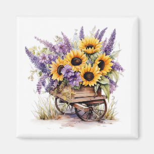 Lavender & Sunflowers Magnet  