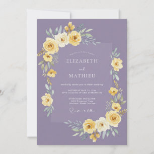 Lavender Sunny Spring Wedding Invitation