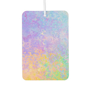 Lavender Sunrise Pastel Neon Alcohol Ink Abstract Car Air Freshener