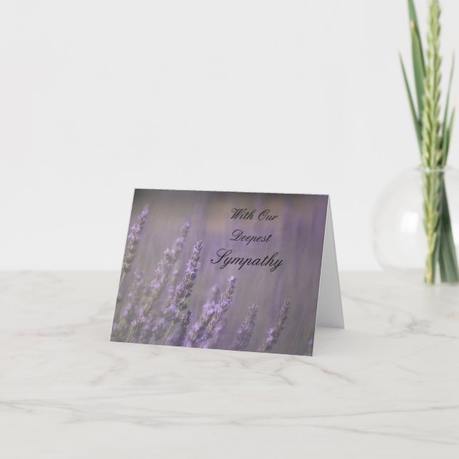 Lavender Sympathy Card (Front)