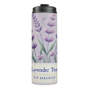 Lavender Tea Design AI art  Thermal Tumbler