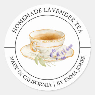 Lavender Tea Modern label