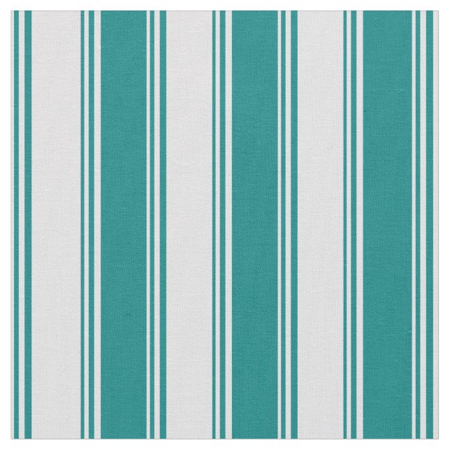 Lavender & Teal Coloured Pattern of Stripes Fabric (Close Up)