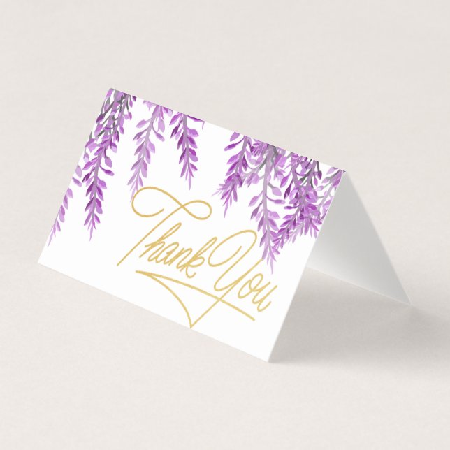 Lavender Thank You Card (Front)