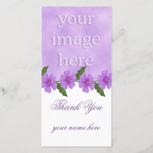 Lavender Thank You Photo Cards