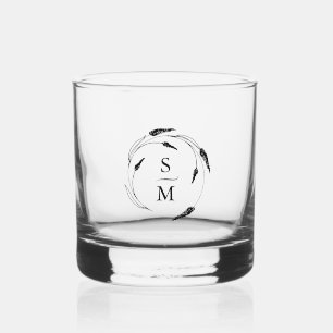 Lavender Theme Wedding Favours Whiskey Glass
