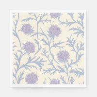 Lavender Thistle Floral Flower Pattern