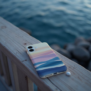 Lavender Tide Fluid Abstract Coastal iPhone 16 Case