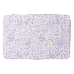 Lavender Toile Bath Mat