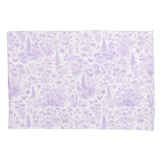 Lavender Toile Pillowcase