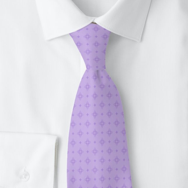 Lavender Tribal Motif Tie (Creator Uploaded)
