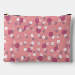 Lavender, Tulip Pink and Rose Polka Dots Accessory Pouch
