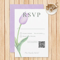 Lavender Tulip Solo Purple Modern Wedding