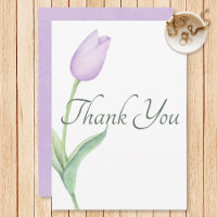 Lavender Tulip Solo Purple Modern Wedding