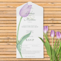 Lavender Tulip Solo Purple No Dinner with Details