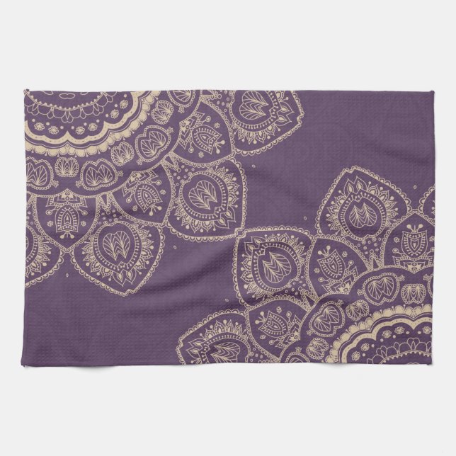 Lavender Tulips Tea Towel (Horizontal)