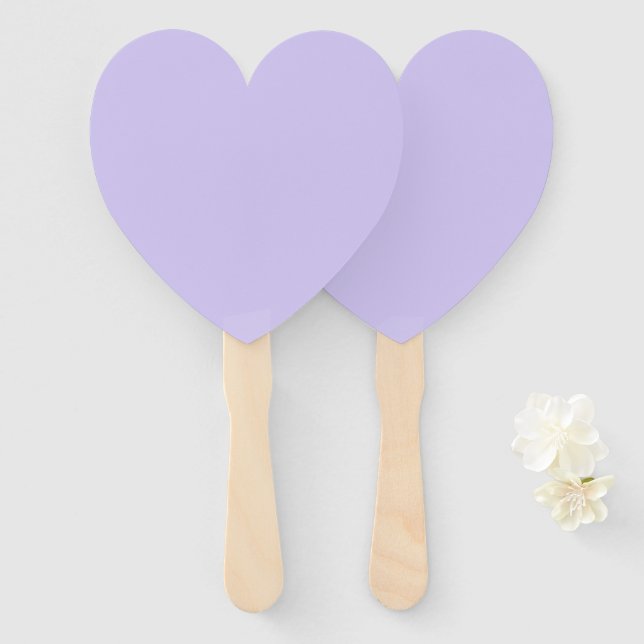 Lavender Twist, Wedding Hand Fans (Front and Back)