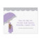 Lavender Umbrella Baby Shower Save the Date