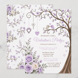 Lavender Valentine’s Party Invitation