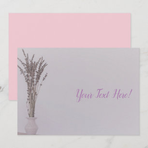 Lavender Vase Minimalistic All Purpose Invitation