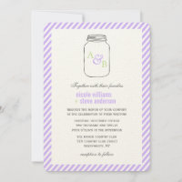 Lavender Vintage Mason Jar Monogram Wedding