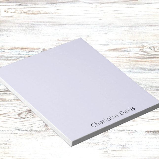 Lavender violet name notepad (Creator Uploaded)