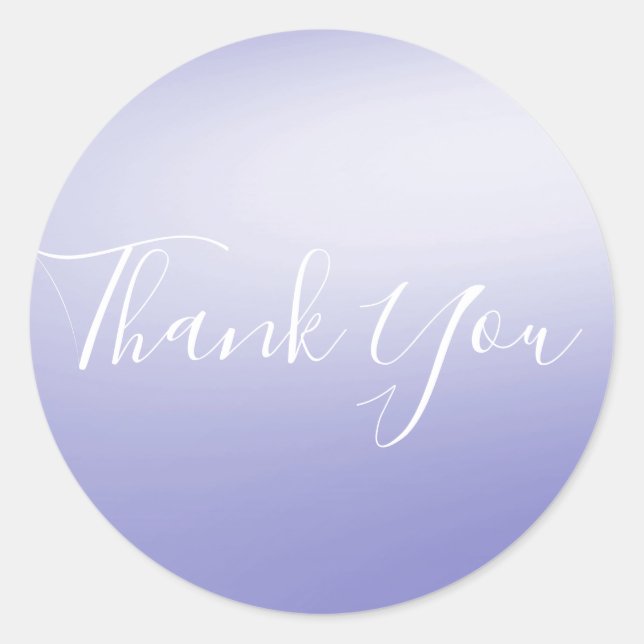 Lavender Violet Purple Blue Shine Glam Party Favou Classic Round Sticker (Front)