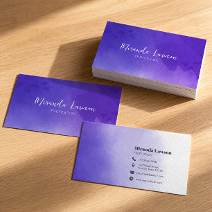 Lavender Watercolor Business Card