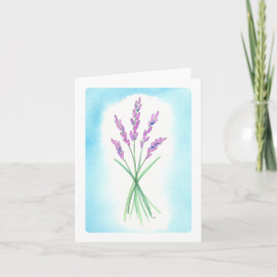 Lavender Watercolor Card