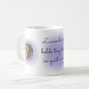 Lavender Watercolor Chihuahua Custom Photo Coffee Mug