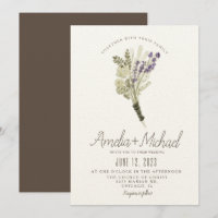 Lavender Watercolor Eco Friendly Bouquet Wedding