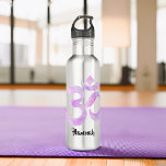 Lavender Watercolor Ohm Sign 710 Ml Water Bottle<br><div class="desc">Personalised Blue Watercolor Ohm Sign floral wreath.</div>