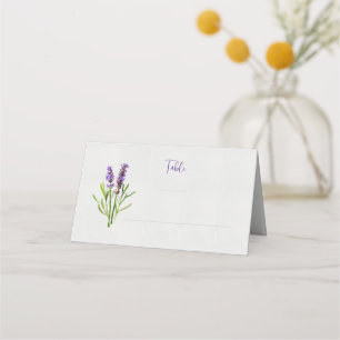 Lavender Watercolor Table Place  Card