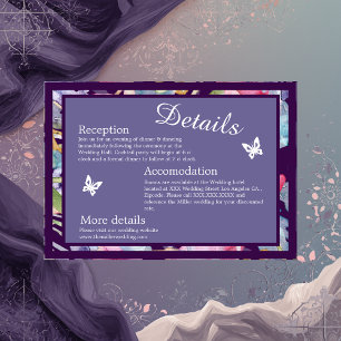 lavender watercolor wildflower greenery foliage enclosure card