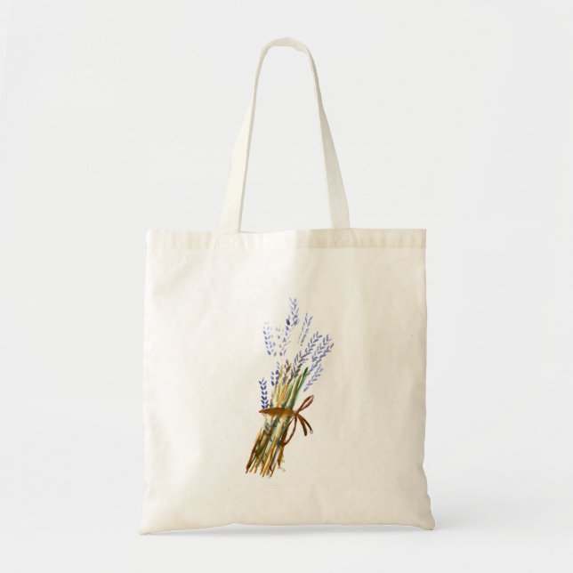 Lavender Watercolour Tote Bag (Front)