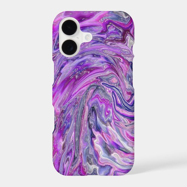 Lavender Wave Abstract Art iPhone 6 case (Back)
