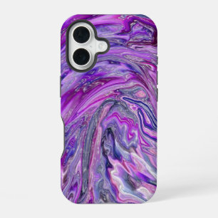 Lavender Wave Abstract Art iPhone Case
