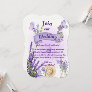 Lavender Wedding Invitation