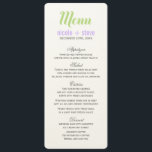 Lavender Wedding Menu Cards<br><div class="desc">Custom wedding menus part of Mason Jar Wedding Collection.</div>