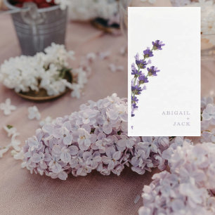 Lavender Wedding Personalised Napkin