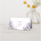 Lavender Wedding Place Card Rustic Pastel Purple