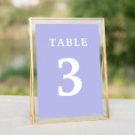 Lavender Wedding Table Number<br><div class="desc">Bright lavender wedding table numbers. Personalise the number and add as many tables as you need. For more matching products please be sure to check our collections.</div>