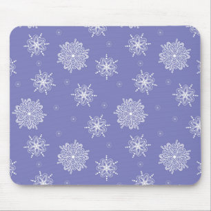 Lavender Whimsical Celestial Floral Mouse Pad