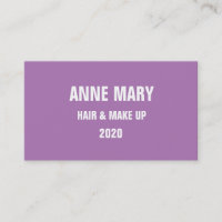 Lavender White Hair & Make Up Modern Purple 2020