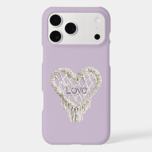 Lavender White Heart Fringe