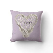 Lavender White Heart Fringe