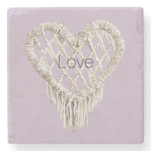 Lavender White Heart Fringe