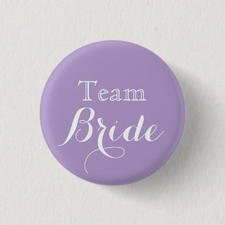 Lavender White Wedding Team Bride 3 Cm Round Badge