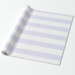 Lavender White Wide Horizontal Striped Wrapping Paper<br><div class="desc">Lavender and White Wide Horizontal Striped Wrapping Paper</div>